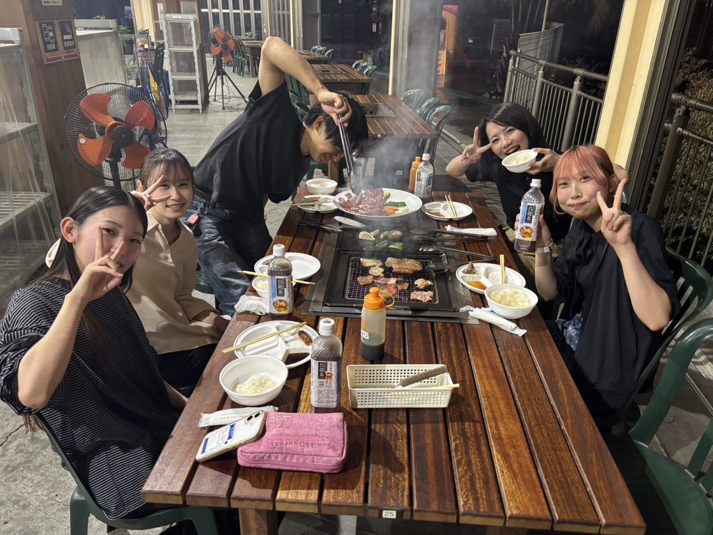 BBQの様子